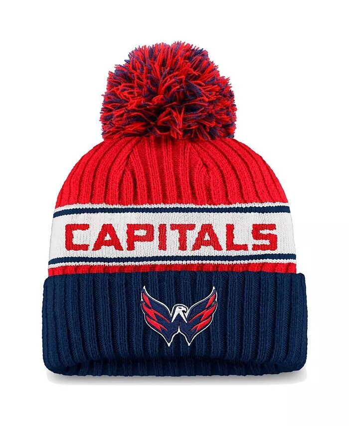 Женская темно-синяя, красная вязаная шапка Washington Capitals Authentic Pro Locker Room с манжетами и помпоном Fanatics, синий
Женская темно-синяя, красная вязаная шапка Washington Capitals Authentic Pro Locker Room с манжетами и помпоном Fanatics, синий