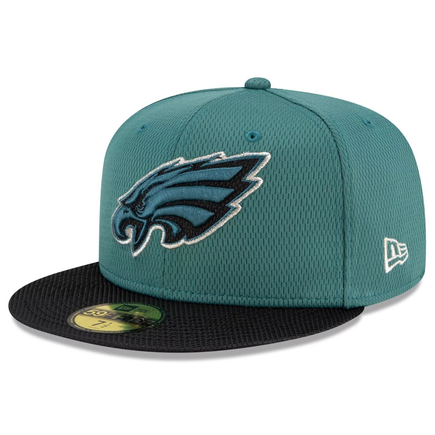 Мужская облегающая шляпа New Era Midnight Green/Black Philadelphia Eagles 2021 NFL Sideline Road 59FIFTY
Мужская облегающая шляпа New Era Midnight Green/Black Philadelphia Eagles 2021 NFL Sideline Road 59FIFTY