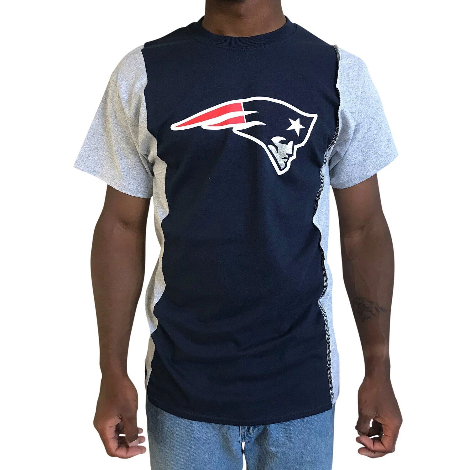 Мужская футболка Refried Apparel темно-синего/серого цвета New England Patriots из экологически чистого материала с разрезом
Мужская футболка Refried Apparel темно-синего/серого цвета New England Patriots из экологически чистого материала с разрезом