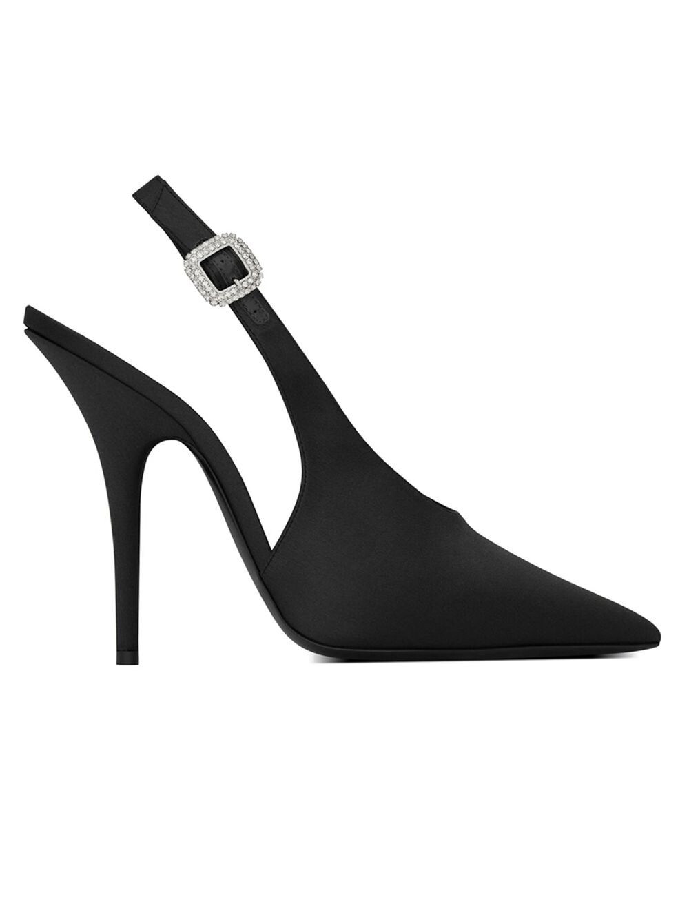 Туфли-лодочки Yasmeen с ремешком на пятке из шелкового атласа Saint Laurent, черный
Туфли-лодочки Yasmeen с ремешком на пятке из шелкового атласа Saint Laurent, черный