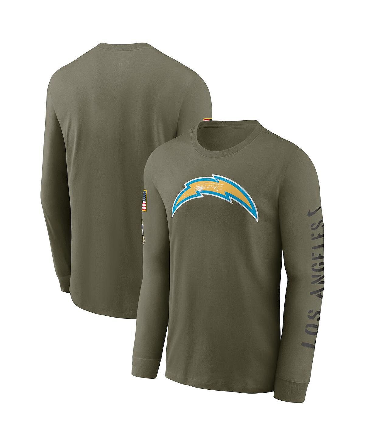 Мужская оливковая футболка с длинным рукавом Los Angeles Chargers 2022 Salute To Service Nike
Мужская оливковая футболка с длинным рукавом Los Angeles Chargers 2022 Salute To Service Nike
