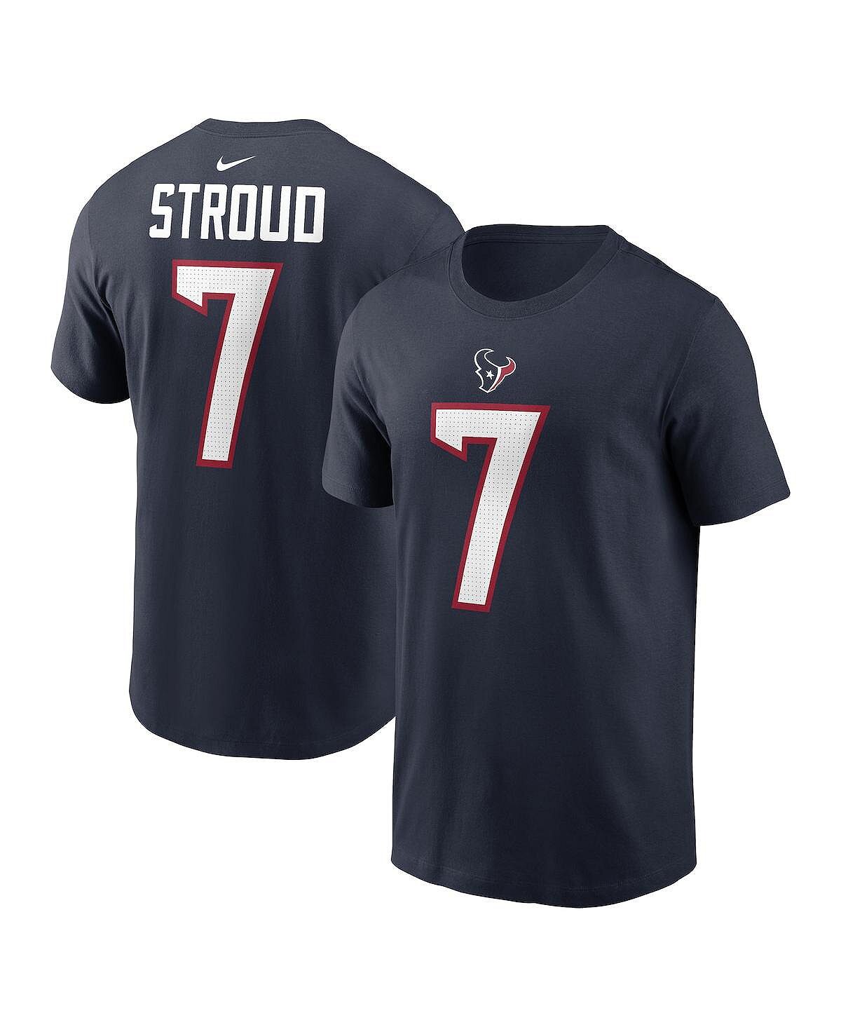 Мужская футболка темно-синего цвета с именем и номером игрока C.J. Stroud Houston Texans драфта НФЛ 2023 года в первом раунде Nike
Мужская футболка темно-синего цвета с именем и номером игрока C.J. Stroud Houston Texans драфта НФЛ 2023 года в первом раунде Nike