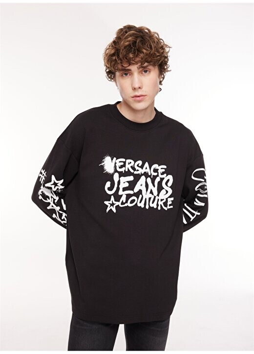 Черная мужская футболка с круглым вырезом 75GAHT17CJ02O899 Versace Jeans Couture, черный
Черная мужская футболка с круглым вырезом 75GAHT17CJ02O899 Versace Jeans Couture, черный