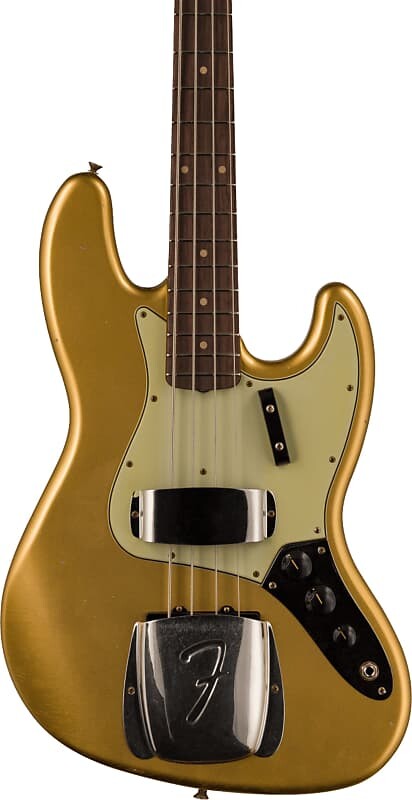 Басс гитара Fender Custom Shop 1963 Jazz Bass Journeyman Relic, Aged Aztec Gold w/ Hard Case
Басс гитара Fender Custom Shop 1963 Jazz Bass Journeyman Relic, Aged Aztec Gold w/ Hard Case