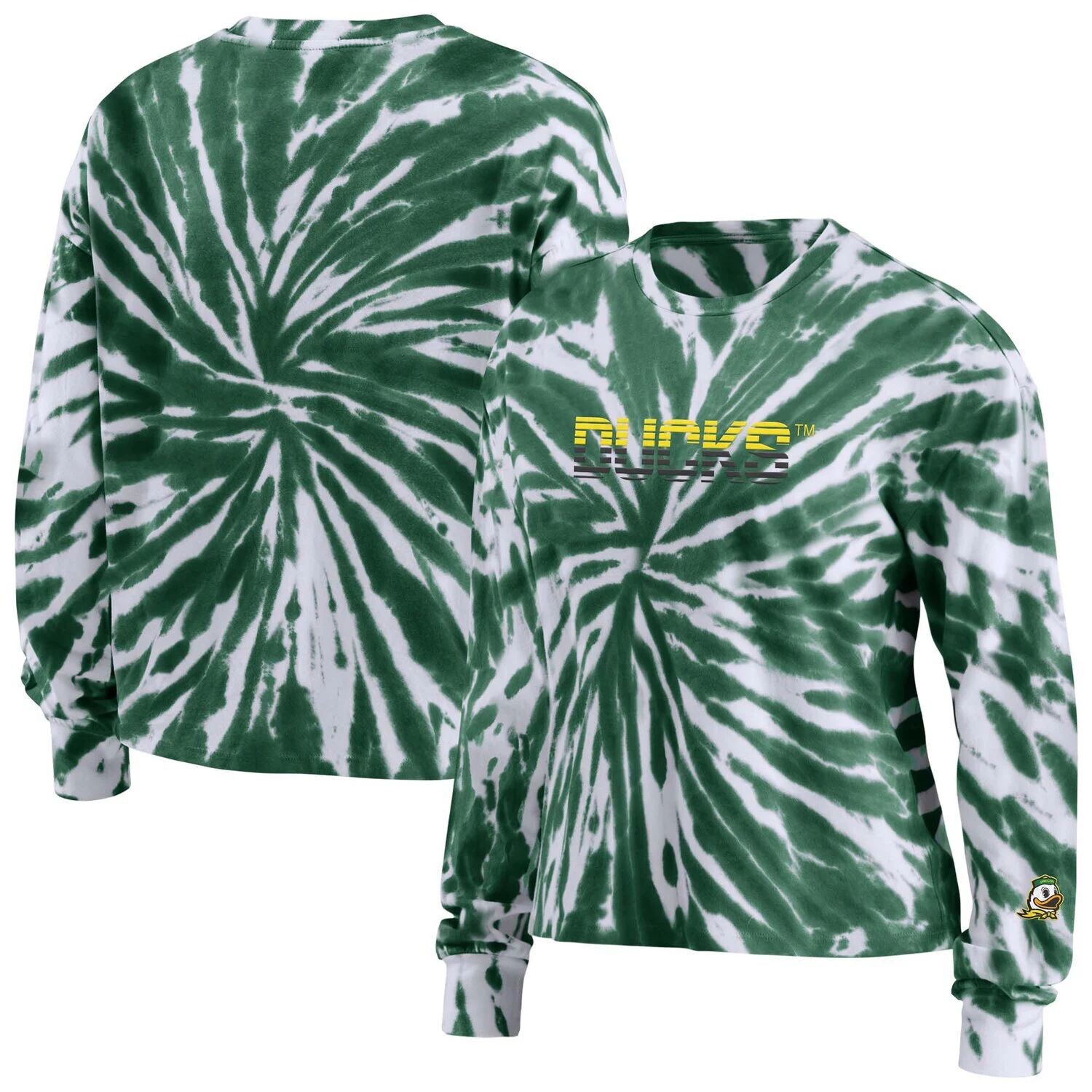 Женская рубашка WEAR by Erin Andrews Green Oregon Ducks с длинным рукавом и принтом тай-дай
Женская рубашка WEAR by Erin Andrews Green Oregon Ducks с длинным рукавом и принтом тай-дай