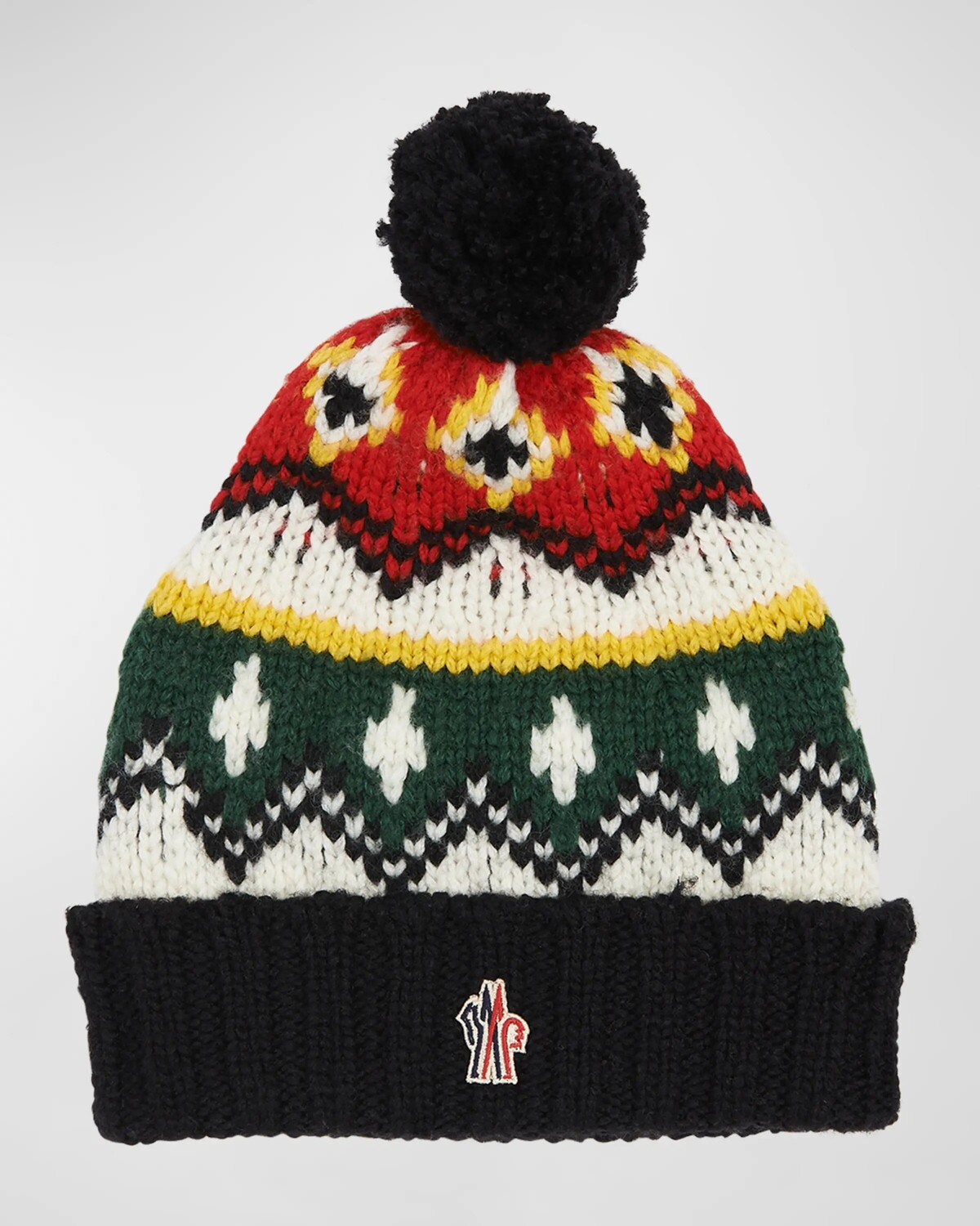 Детская шерстяная шапка вязки в рубчик с логотипом Fair Isle Moncler Grenoble, цвет Green Multi
Детская шерстяная шапка вязки в рубчик с логотипом Fair Isle Moncler Grenoble, цвет Green Multi