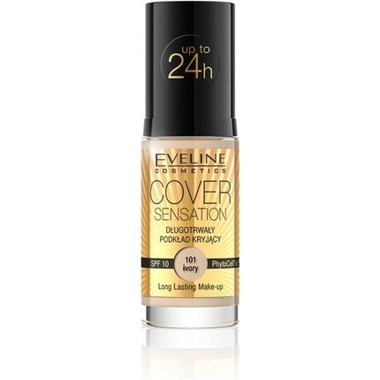 Стойкая тональная основа Cover Sensation 30 мл цвета слоновой кости Eveline Cosmetics
Стойкая тональная основа Cover Sensation 30 мл цвета слоновой кости Eveline Cosmetics