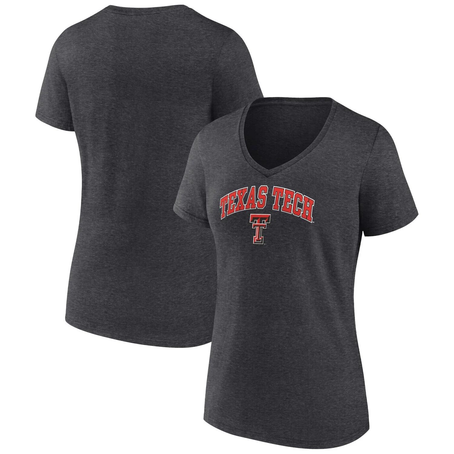 Женская футболка Fanatics с логотипом Heather Charcoal Texas Tech Red Raiders Evergreen Campus с v-образным вырезом Fanatics
Женская футболка Fanatics с логотипом Heather Charcoal Texas Tech Red Raiders Evergreen Campus с v-образным вырезом Fanatics