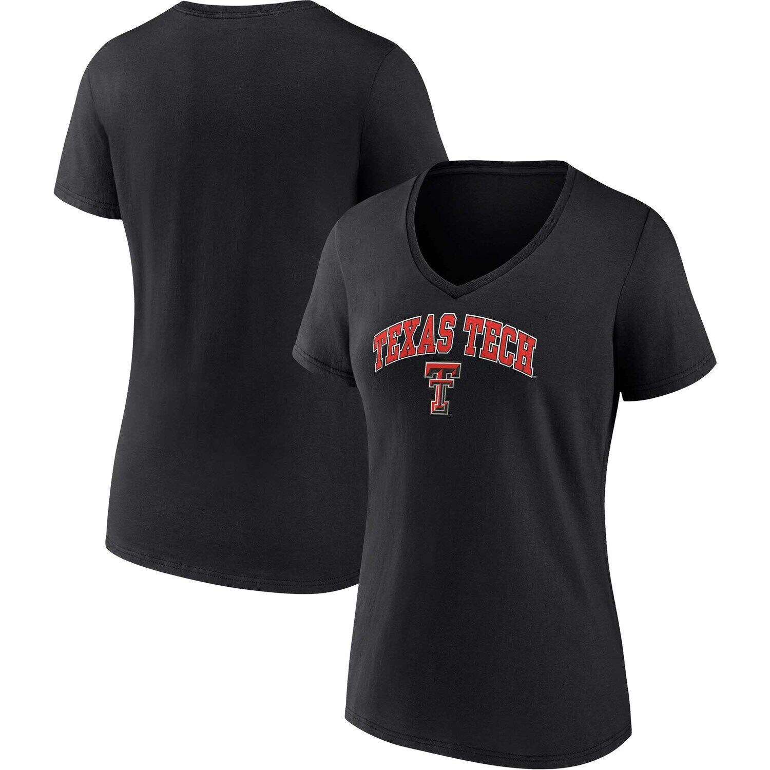 Женская черная футболка с v-образным вырезом и фирменным логотипом Fanatics Texas Tech Red Raiders Evergreen Campus Fanatics
Женская черная футболка с v-образным вырезом и фирменным логотипом Fanatics Texas Tech Red Raiders Evergreen Campus Fanatics