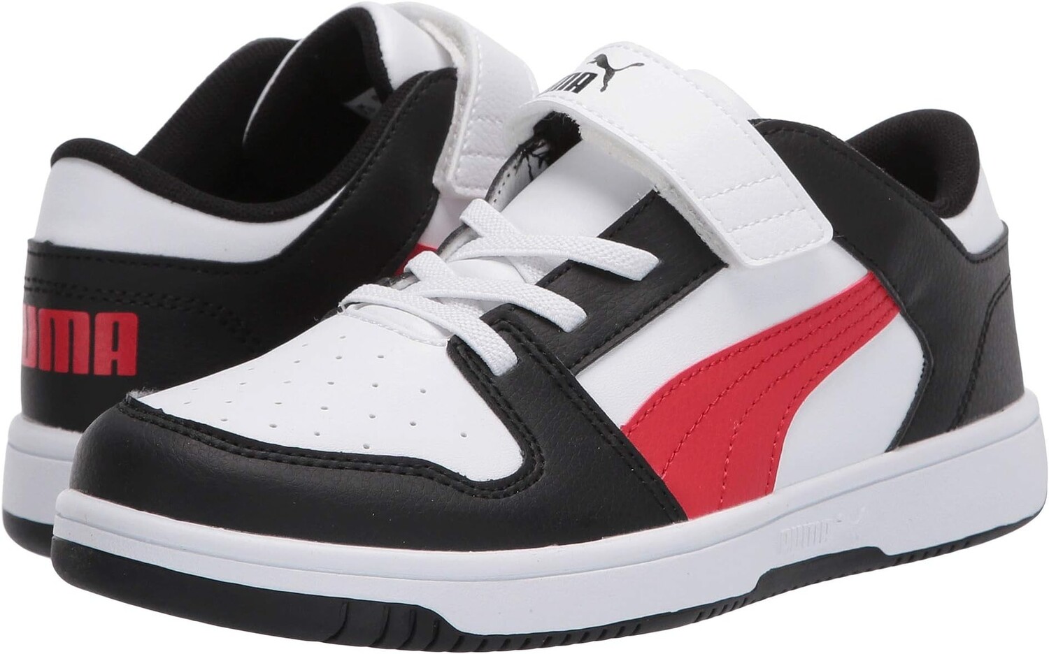Кроссовки Puma Kids Rebound Layup Lo Synthetic Leather Hook and Loop Sneakers PUMA, цвет Puma White/Puma Black/High Risk Red 1
Кроссовки Puma Kids Rebound Layup Lo Synthetic Leather Hook and Loop Sneakers PUMA, цвет Puma White/Puma Black/High Risk Red 1