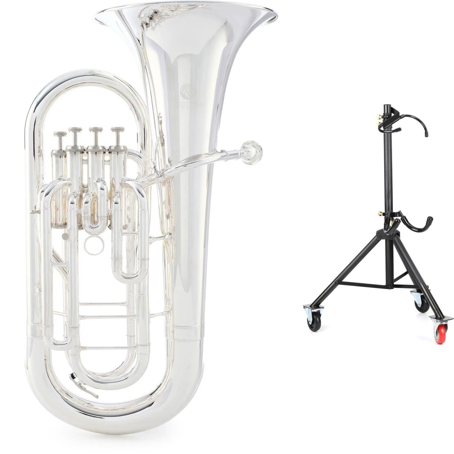 Новый Jupiter JEP1000S Intermediate 4-клапанный эуфониум и подставка - посеребренный
Новый Jupiter JEP1000S Intermediate 4-клапанный эуфониум и подставка - посеребренный