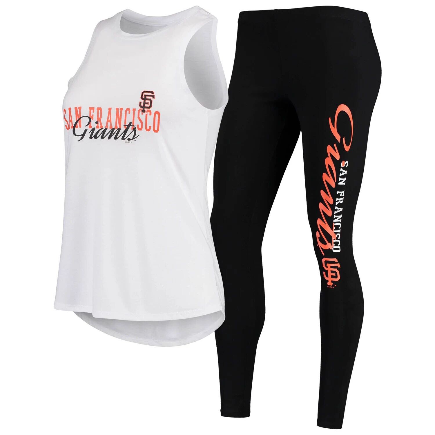 Женский комплект из топа и леггинсов Concepts Sport белого/черного цвета San Francisco Giants Sonata
Женский комплект из топа и леггинсов Concepts Sport белого/черного цвета San Francisco Giants Sonata