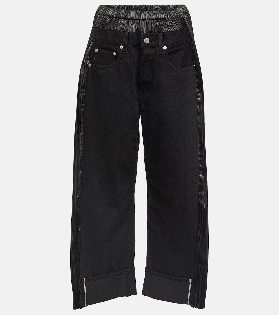 Джинсы-бочонки levi's с отделкой из искусственной кожи Junya Watanabe, черный
Джинсы-бочонки levi's с отделкой из искусственной кожи Junya Watanabe, черный