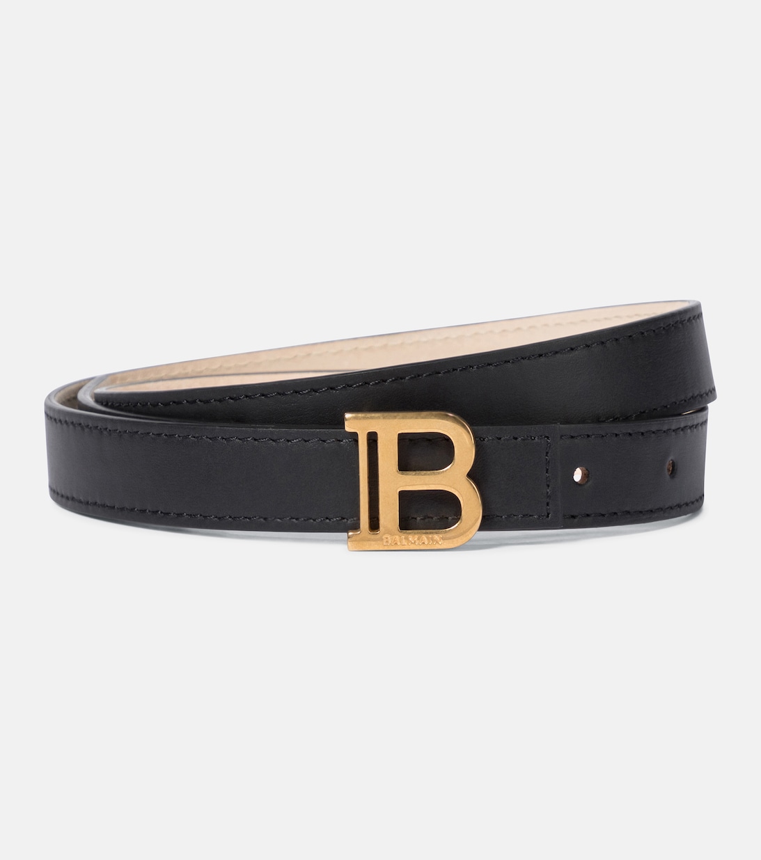 

Кожаный ремень B-Belt Balmain, черный