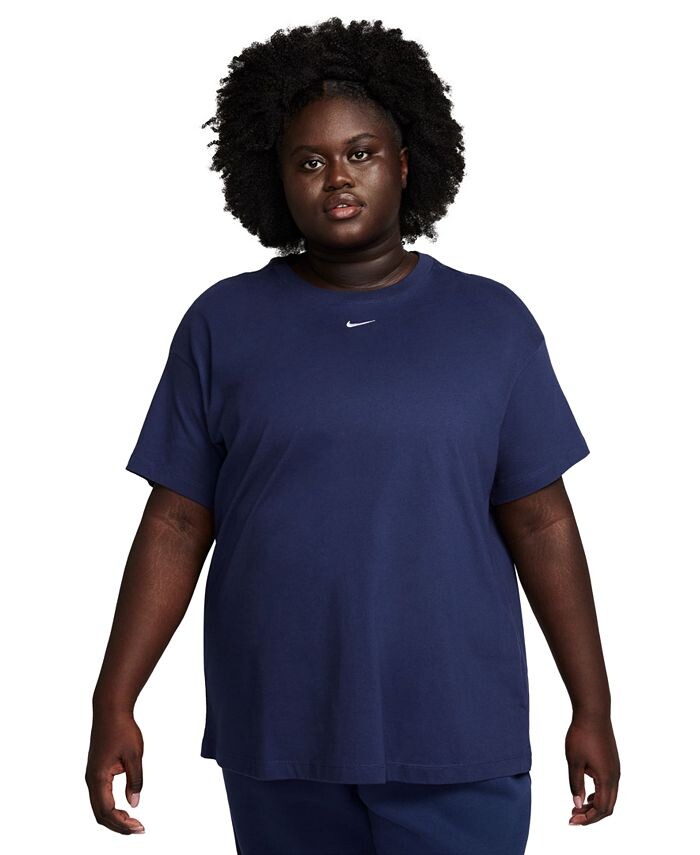 Женская футболка с логотипом для активного спорта больших размеров Essential Essential Nike, синий
Женская футболка с логотипом для активного спорта больших размеров Essential Essential Nike, синий