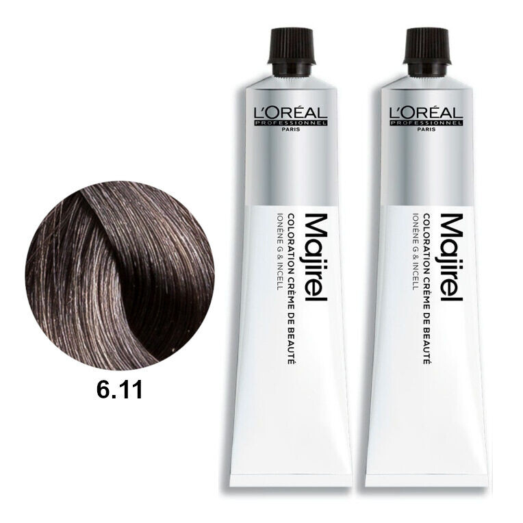 Набор: стойкая краска для волос - цвет 6.11 темно-пепельный блондин L'Oréal Professionnel Majirel, 2х50 мл
Набор: стойкая краска для волос - цвет 6.11 темно-пепельный блондин L'Oréal Professionnel Majirel, 2х50 мл