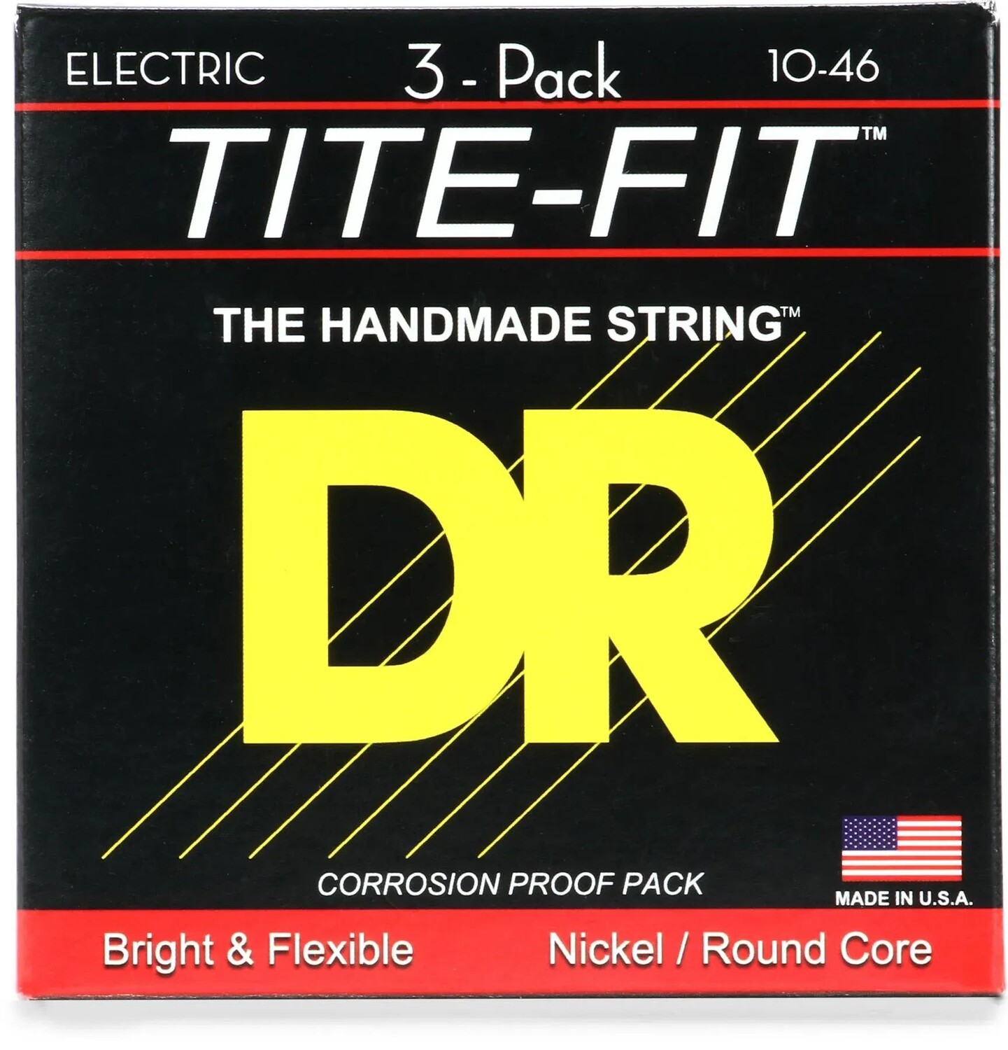 Струны для электрогитары DR Strings MT-10 Tite-Fit с компрессионной намоткой — .010-.046 Medium Factory (3 шт.)
Струны для электрогитары DR Strings MT-10 Tite-Fit с компрессионной намоткой — .010-.046 Medium Factory (3 шт.)
