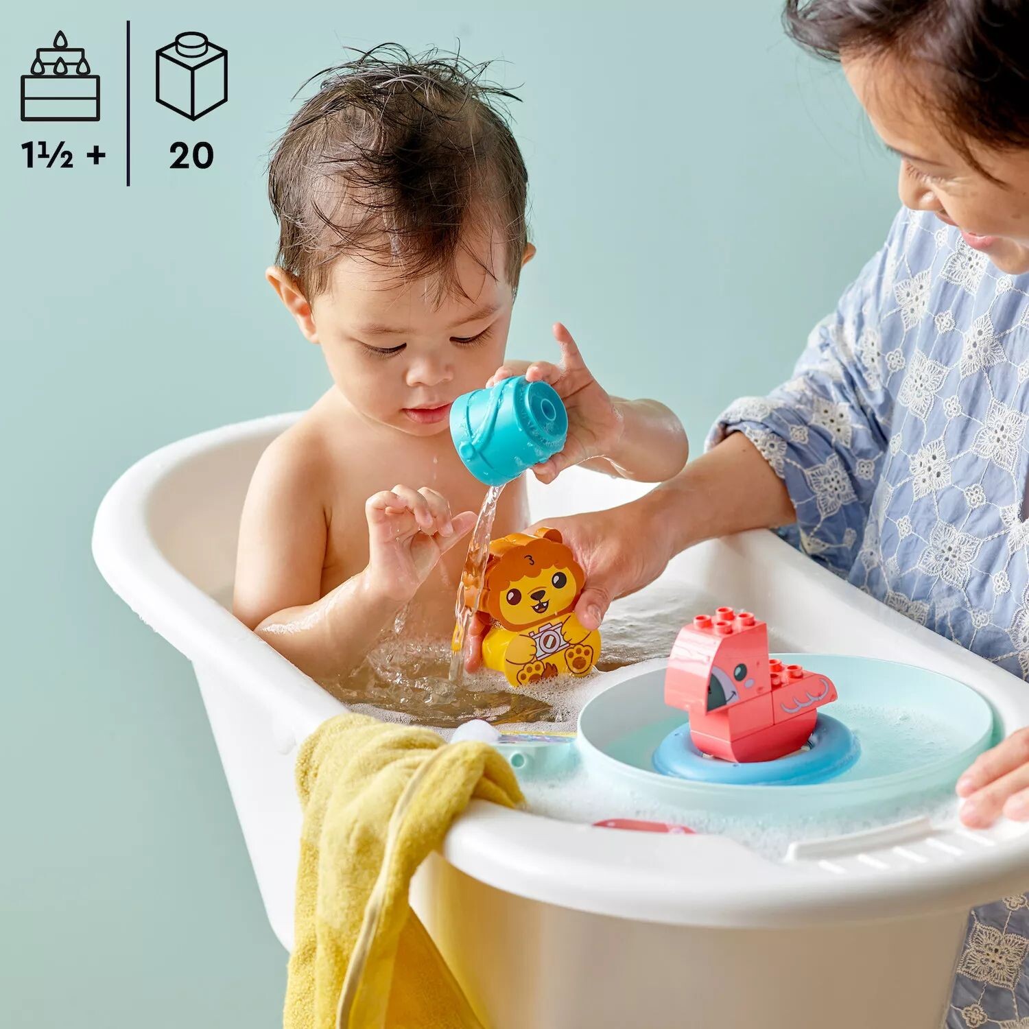 LEGO DUPLO «Мое первое развлечение во время купания: плавучий остров животных» 10966 (20 деталей) LEGO
LEGO DUPLO «Мое первое развлечение во время купания: плавучий остров животных» 10966 (20 деталей) LEGO