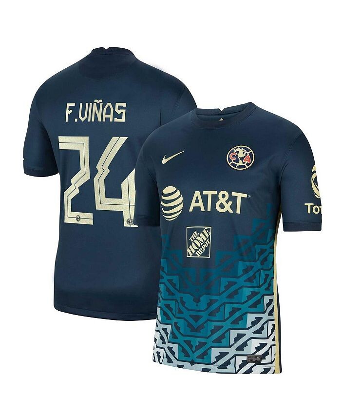Реплика игрока Big Boys Federico Vinas Navy Club America 2021/22 на выезде Breathe Stadium Nike, синий
Реплика игрока Big Boys Federico Vinas Navy Club America 2021/22 на выезде Breathe Stadium Nike, синий