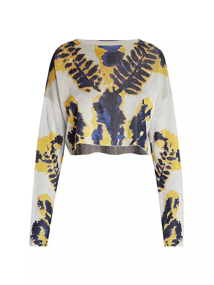 Укороченный вязаный свитер с принтом Kimolos Altuzarra, цвет papyrus rorschach jacquard
Укороченный вязаный свитер с принтом Kimolos Altuzarra, цвет papyrus rorschach jacquard