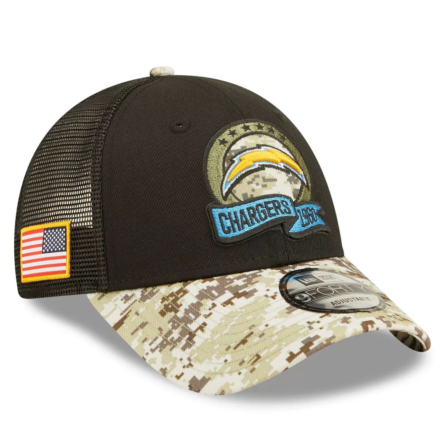Мужская кепка New Era Black/Camo Los Angeles Chargers 2022 Salute To Service 9FORTY Snapback Trucker Hat
Мужская кепка New Era Black/Camo Los Angeles Chargers 2022 Salute To Service 9FORTY Snapback Trucker Hat