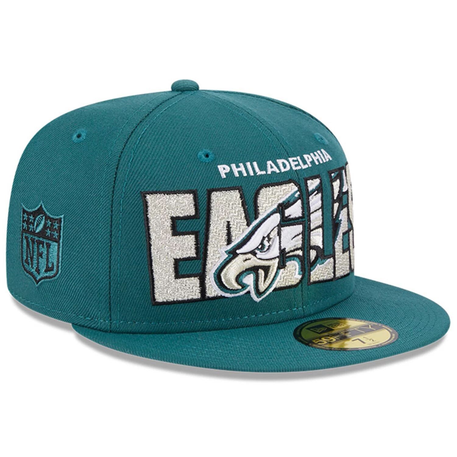 Мужская облегающая шляпа New Era Midnight Green Philadelphia Eagles 2023 NFL Draft 59FIFTY
Мужская облегающая шляпа New Era Midnight Green Philadelphia Eagles 2023 NFL Draft 59FIFTY