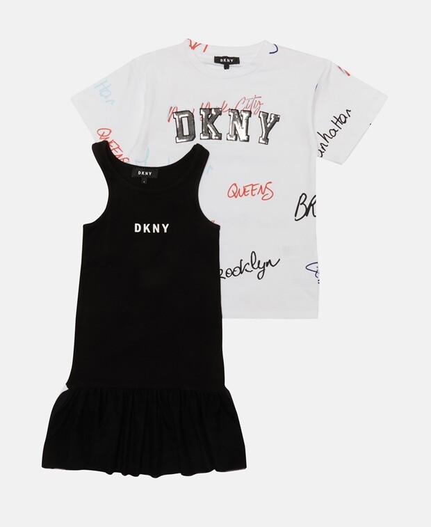 Комплект платье и рубашка DKNY, белый
Комплект платье и рубашка DKNY, белый