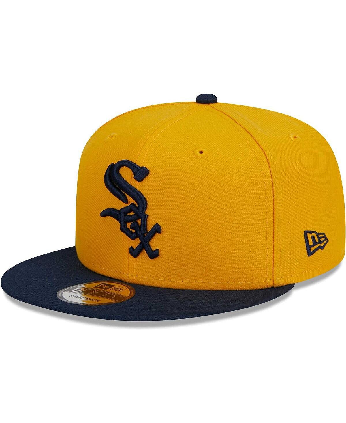 Мужская двухцветная кепка Snapback Chicago White Sox золотого цвета 9FIFTY New Era
Мужская двухцветная кепка Snapback Chicago White Sox золотого цвета 9FIFTY New Era