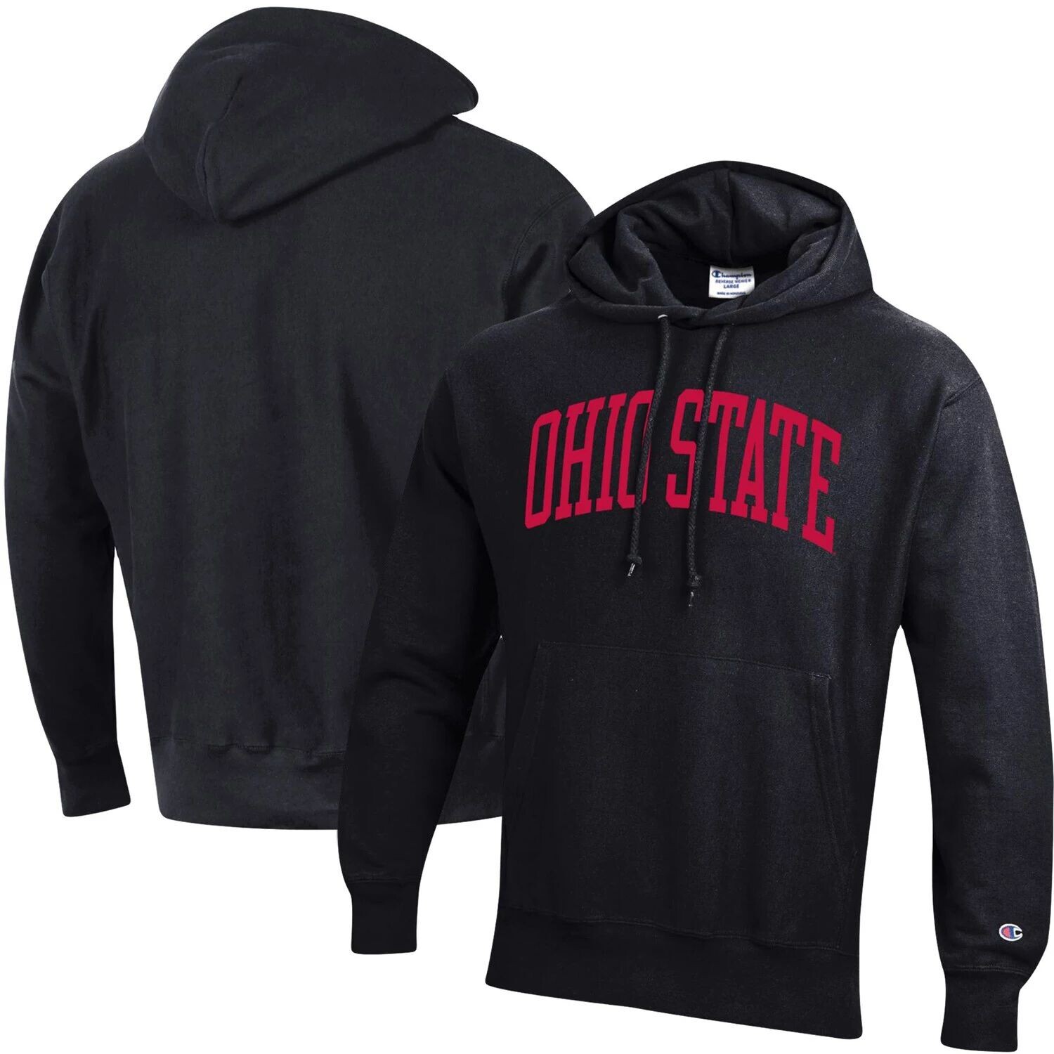 Мужской черный флисовый пуловер с капюшоном Ohio State Buckeyes Big & Tall обратного плетения, толстовка с капюшоном Champion
Мужской черный флисовый пуловер с капюшоном Ohio State Buckeyes Big & Tall обратного плетения, толстовка с капюшоном Champion