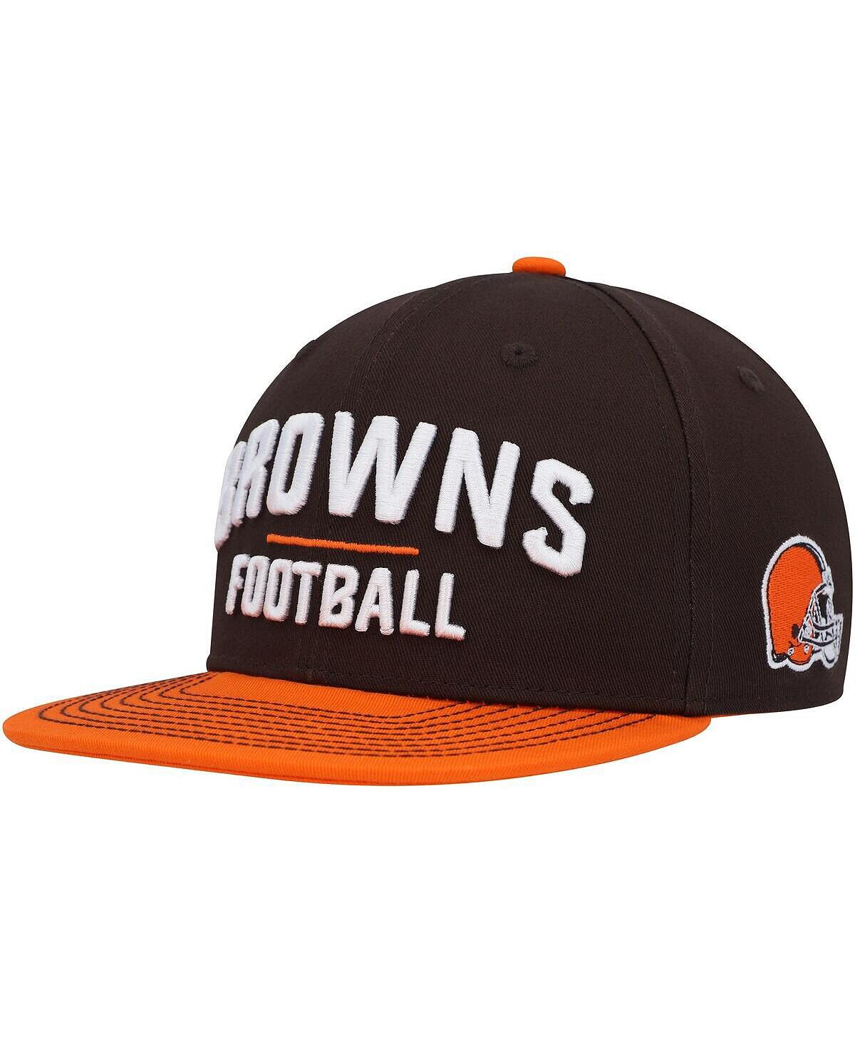 Молодежная шляпа Snapback для мальчиков и девочек коричневая, оранжевая Cleveland Browns с замком Outerstuff
Молодежная шляпа Snapback для мальчиков и девочек коричневая, оранжевая Cleveland Browns с замком Outerstuff