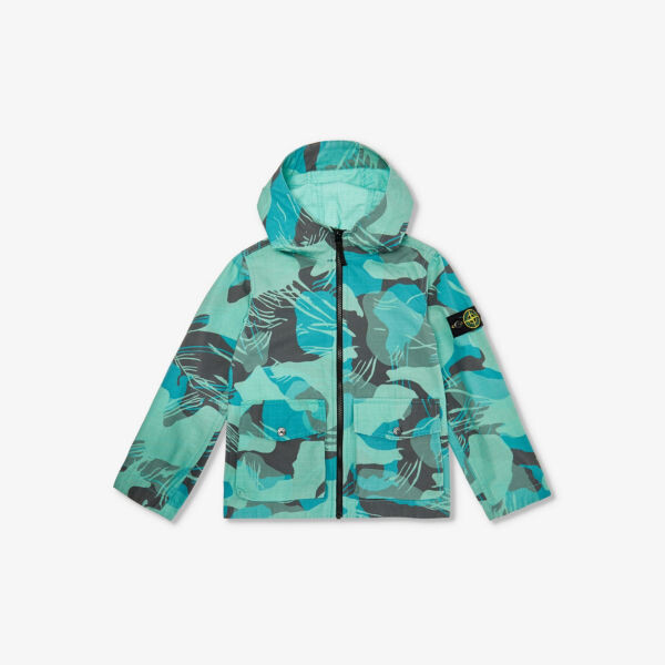 Легкая хлопковая куртка с камуфляжным принтом 8-14 лет Stone Island, цвет emerald
Легкая хлопковая куртка с камуфляжным принтом 8-14 лет Stone Island, цвет emerald