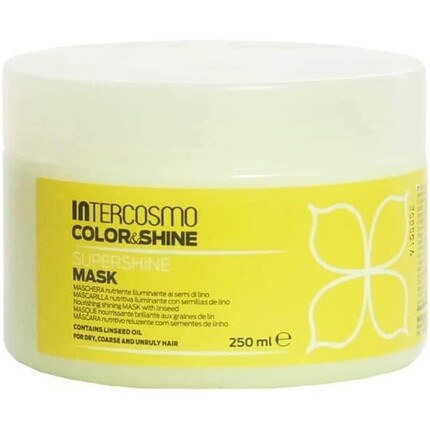 Color & Shine Supershine Питательная сияющая маска с семенами льна 250 мл, Intercosmo
Color & Shine Supershine Питательная сияющая маска с семенами льна 250 мл, Intercosmo