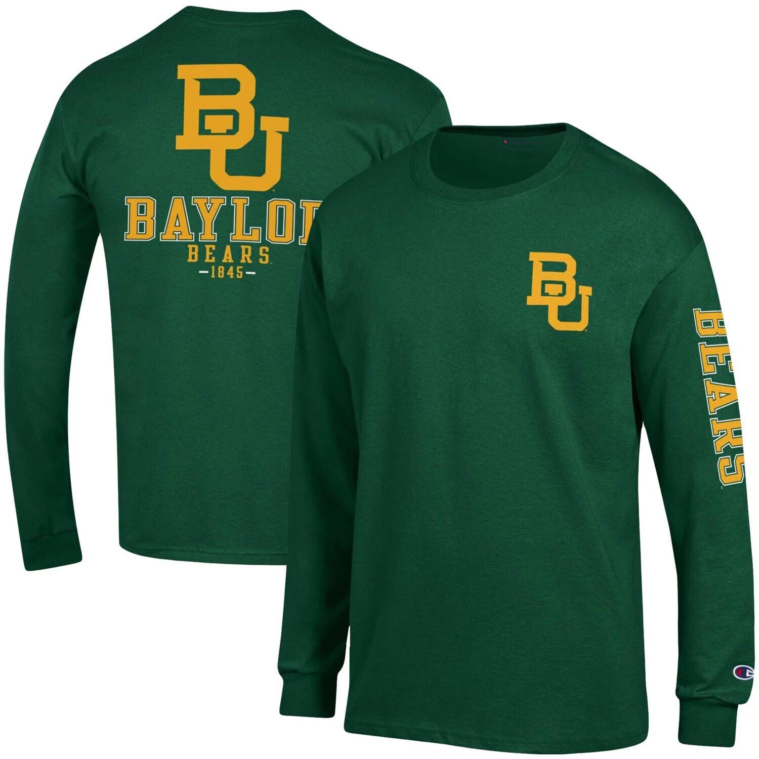 Мужская зеленая футболка с длинным рукавом Baylor Bears Team Stack Champion, Зеленый
Мужская зеленая футболка с длинным рукавом Baylor Bears Team Stack Champion, Зеленый