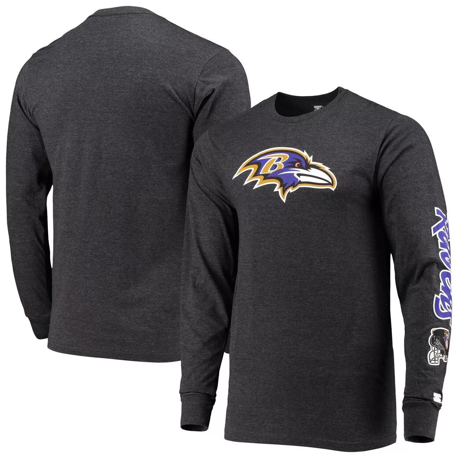 Мужская темно-серая футболка с длинным рукавом Baltimore Ravens Half-Time Starter, Серый
Мужская темно-серая футболка с длинным рукавом Baltimore Ravens Half-Time Starter, Серый