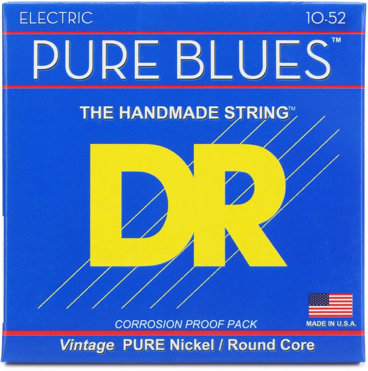 Струны для электрогитары DR Strings PHR-10/52 Pure Blues из чистого никеля — .010-.052, большие и тяжелые
Струны для электрогитары DR Strings PHR-10/52 Pure Blues из чистого никеля — .010-.052, большие и тяжелые