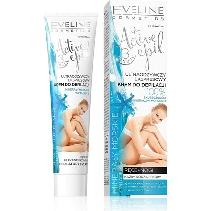 Крем для депиляции Eveline Active Epil с морскими минералами для всех типов кожи, Eveline Cosmetics
Крем для депиляции Eveline Active Epil с морскими минералами для всех типов кожи, Eveline Cosmetics