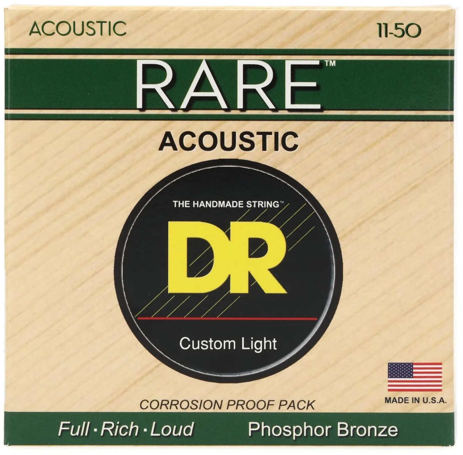 DR Strings RPML-11 Струны для акустической гитары из редкой фосфористой бронзы — .011-.050 Custom Light
DR Strings RPML-11 Струны для акустической гитары из редкой фосфористой бронзы — .011-.050 Custom Light