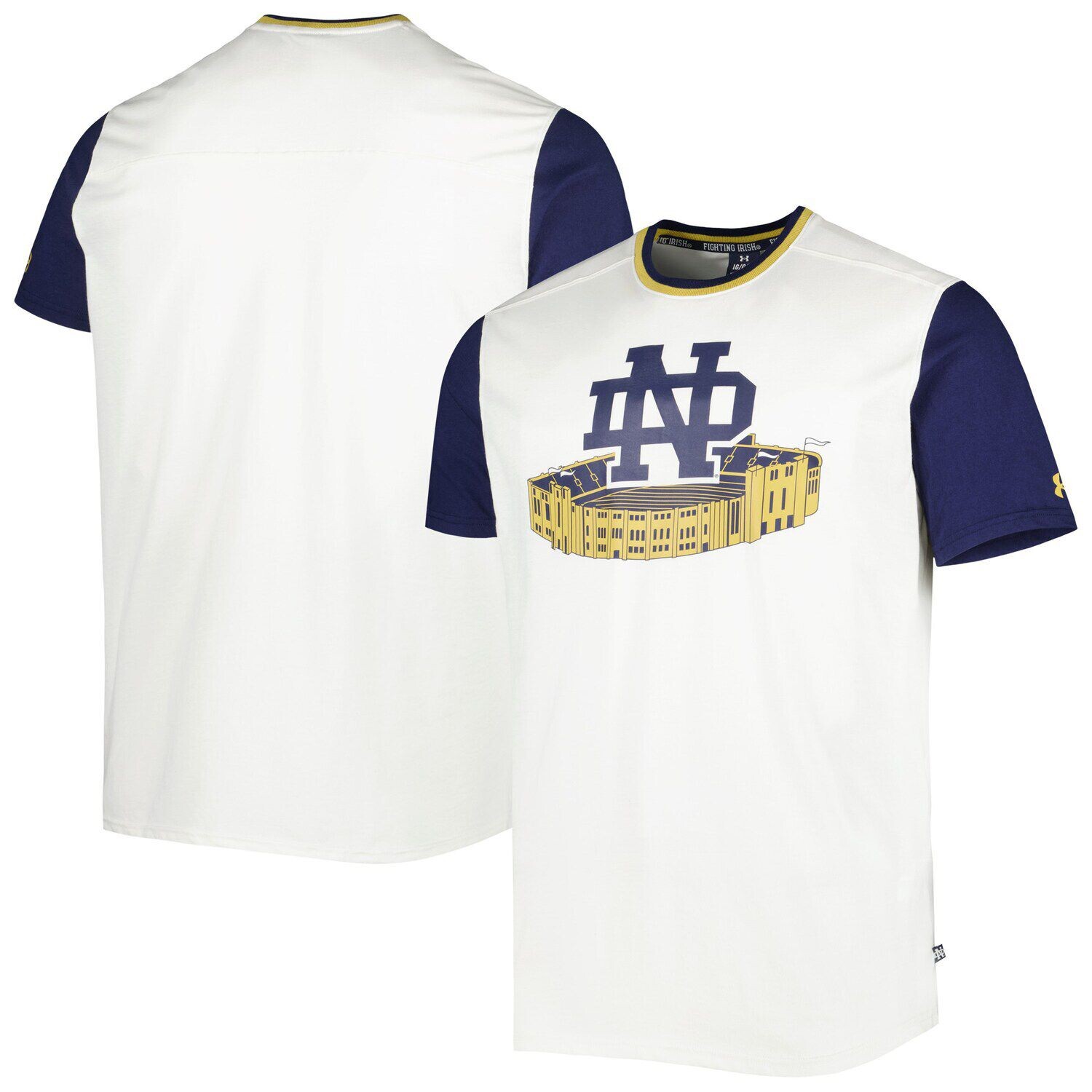Мужская футболка Under Armour белая/темно-синяя Notre Dame Fighting Irish Iconic Block, Синий
Мужская футболка Under Armour белая/темно-синяя Notre Dame Fighting Irish Iconic Block, Синий