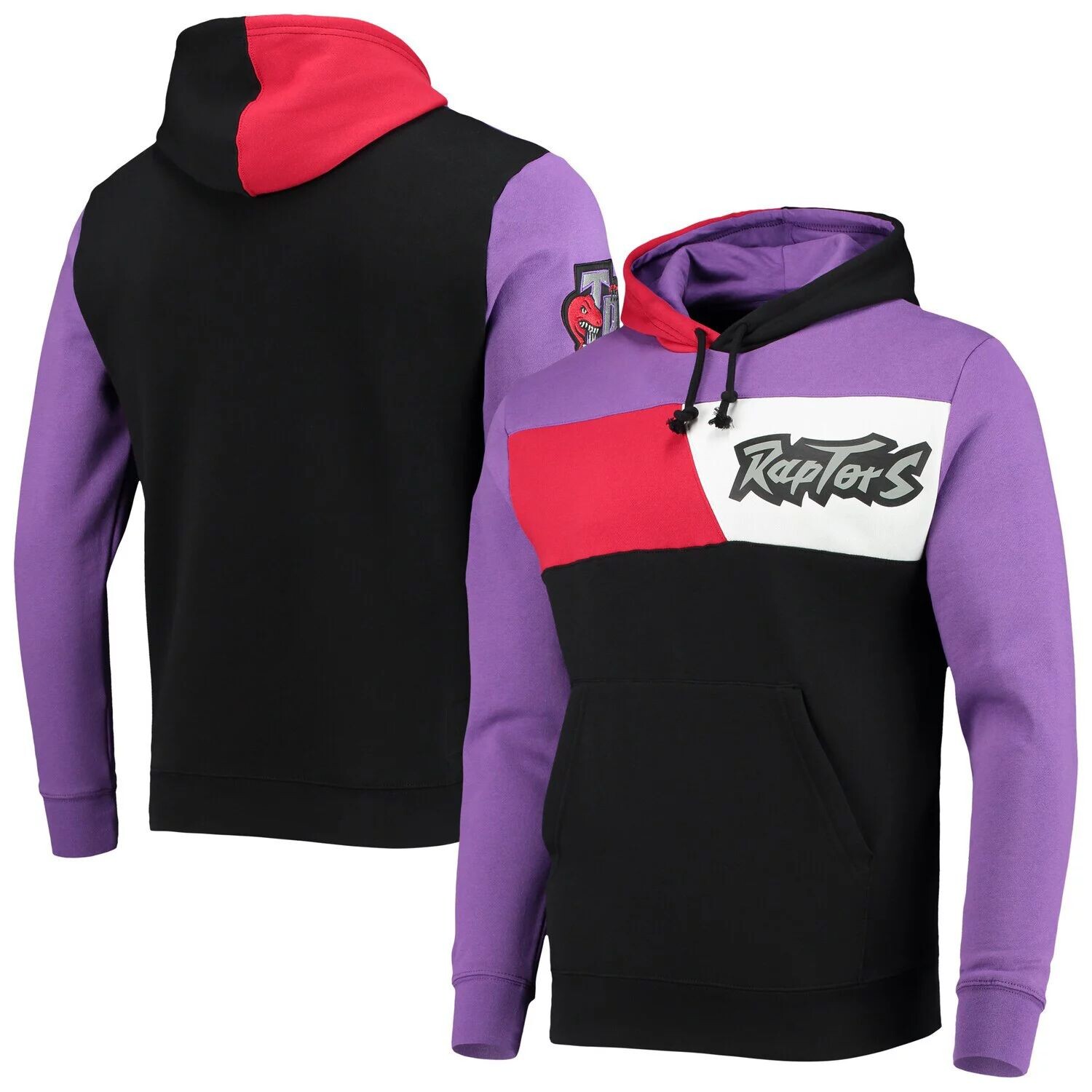 Мужской черный пуловер с капюшоном Mitchell & Ness Toronto Raptors из твердой древесины классического цвета с цветными блоками
Мужской черный пуловер с капюшоном Mitchell & Ness Toronto Raptors из твердой древесины классического цвета с цветными блоками