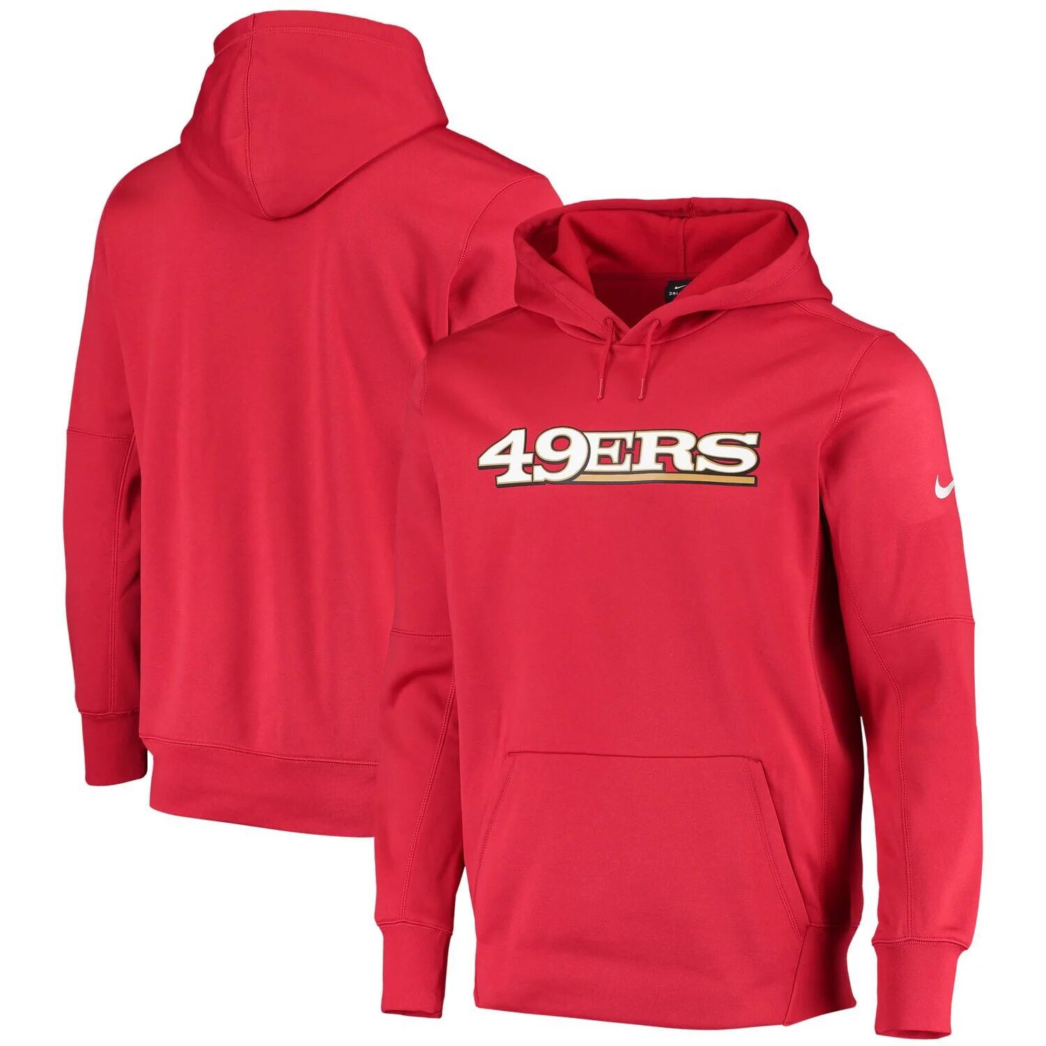 Мужской пуловер с капюшоном Nike Scarlet San Francisco 49ers Wordmark Performance
Мужской пуловер с капюшоном Nike Scarlet San Francisco 49ers Wordmark Performance