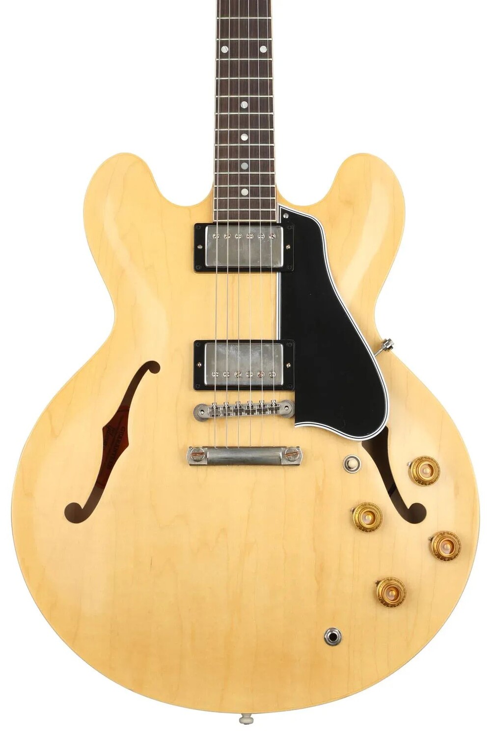 Электрогитара Gibson Custom 1959 ES-335 Reissue VOS с полуполым корпусом - Vintage Natural
Электрогитара Gibson Custom 1959 ES-335 Reissue VOS с полуполым корпусом - Vintage Natural
