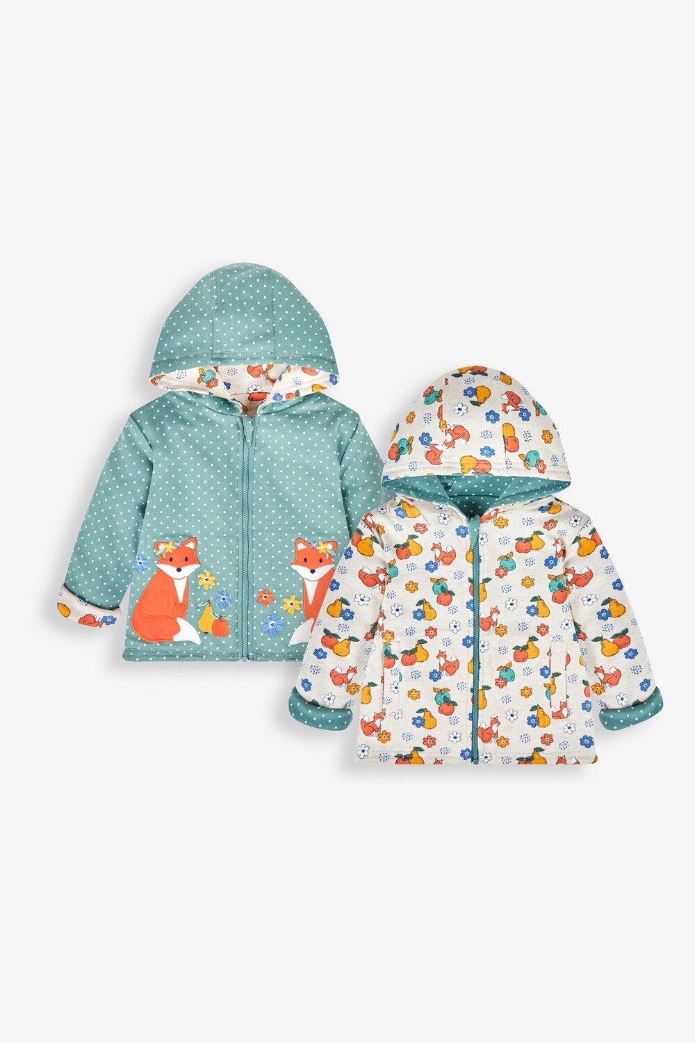 Двусторонняя толстовка JoJo Maman Bébé с аппликацией в виде лисы и фруктов Jojo Maman Bébé, зеленый
Двусторонняя толстовка JoJo Maman Bébé с аппликацией в виде лисы и фруктов Jojo Maman Bébé, зеленый