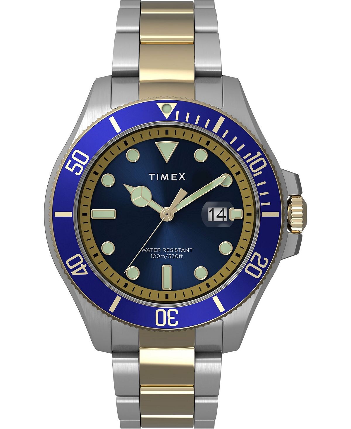 Мужские двухцветные часы с браслетом из нержавеющей стали Harbourside Coast, 43 мм Timex
Мужские двухцветные часы с браслетом из нержавеющей стали Harbourside Coast, 43 мм Timex