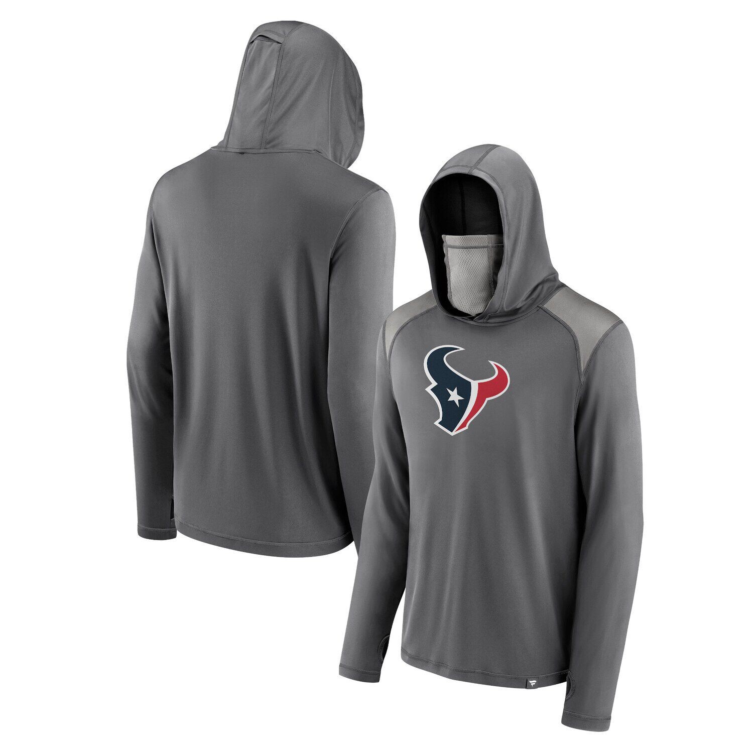 Мужская серая фирменная толстовка с капюшоном Houston Texans Rally On Transitional с закрывающим лицо принтом Fanatics
Мужская серая фирменная толстовка с капюшоном Houston Texans Rally On Transitional с закрывающим лицо принтом Fanatics