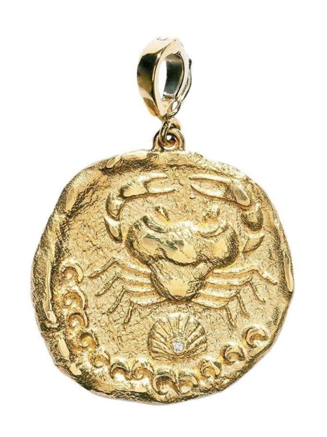 Большая подвеска Karkinos Coin из желтого золота с бриллиантами Azlee, золотой
Большая подвеска Karkinos Coin из желтого золота с бриллиантами Azlee, золотой