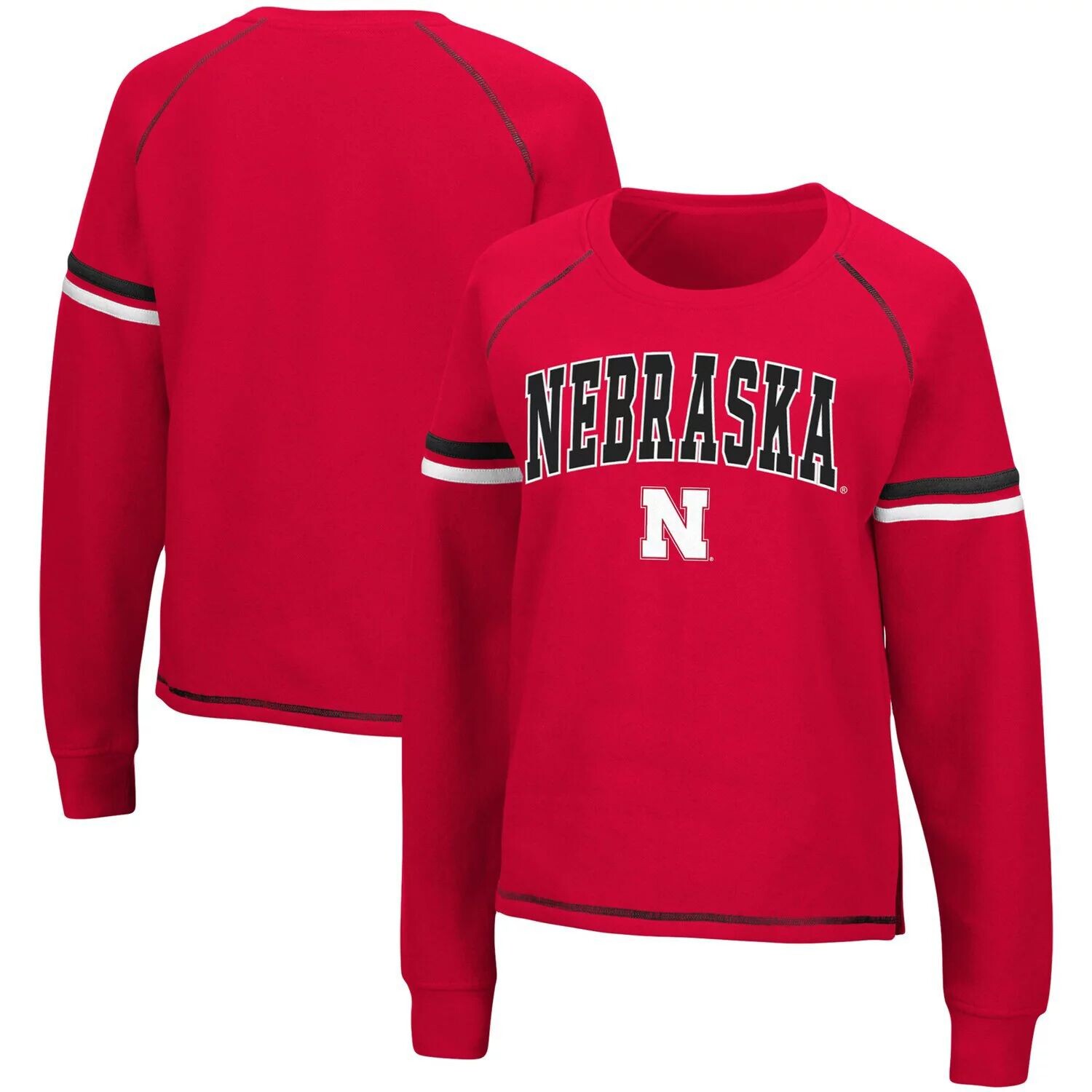 Женский пуловер реглан в полоску с короткими рукавами Colosseum Scarlet Nebraska Huskers, толстовка Colosseum
Женский пуловер реглан в полоску с короткими рукавами Colosseum Scarlet Nebraska Huskers, толстовка Colosseum