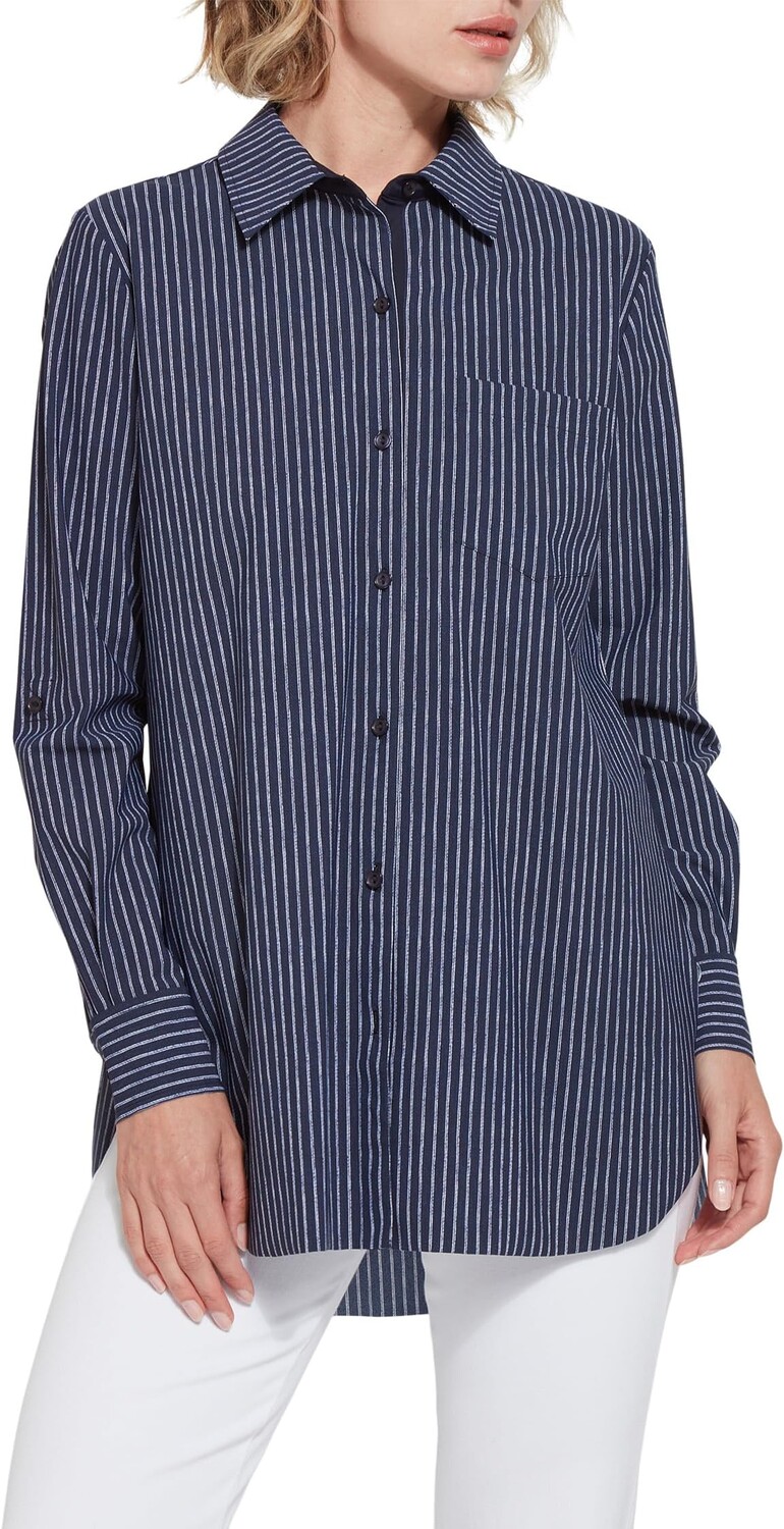 Рубашка Schiffer Button-Down Printed Microfiber Top Lysse, цвет Oxford Pinstripe
Рубашка Schiffer Button-Down Printed Microfiber Top Lysse, цвет Oxford Pinstripe