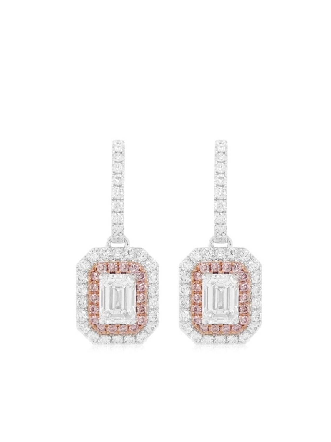 Серьги-подвески из белого золота с бриллиантами HYT Jewelry, серебряный
Серьги-подвески из белого золота с бриллиантами HYT Jewelry, серебряный