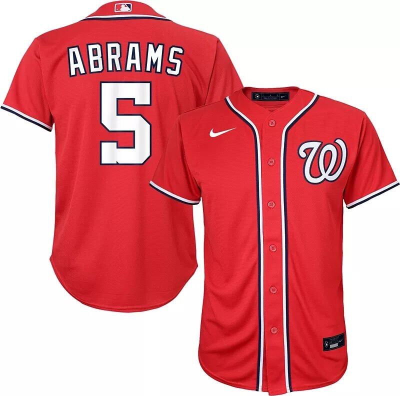 Nike Youth Washington Nationals Си Джей Абрамс № 5, красная альтернативная классная базовая майка
Nike Youth Washington Nationals Си Джей Абрамс № 5, красная альтернативная классная базовая майка
