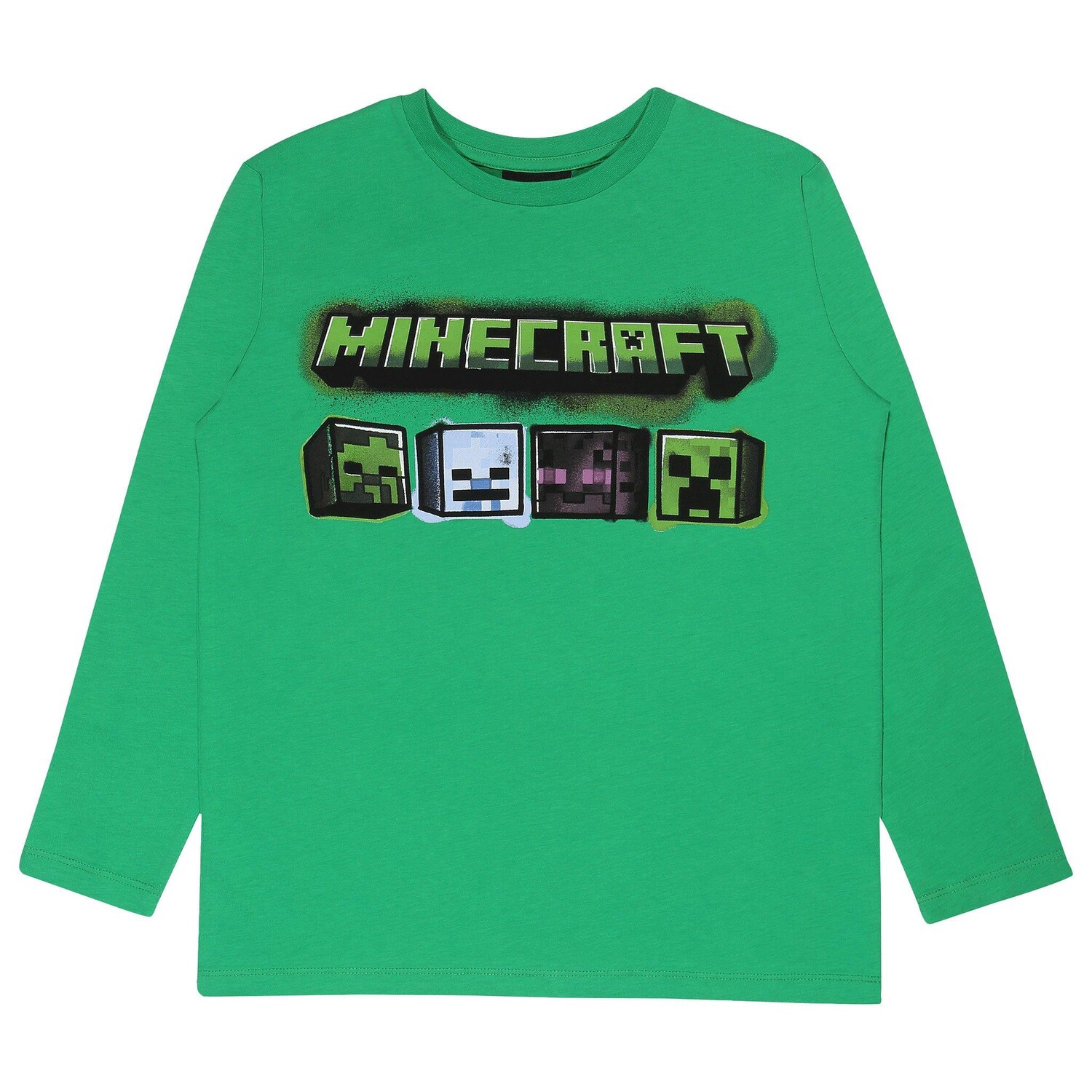 Футболка с длинными рукавами Enderman Zombie Creeper Ghost Minecraft, зеленый
Футболка с длинными рукавами Enderman Zombie Creeper Ghost Minecraft, зеленый